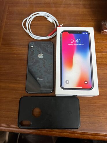 Apple iPhone: IPhone X, 64 GB, Qara