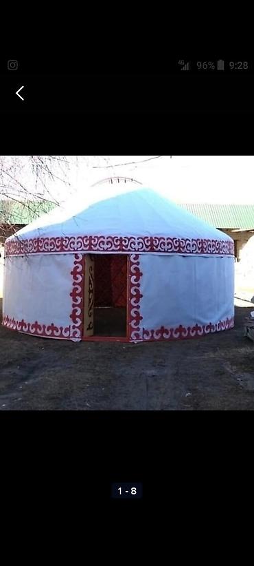 Спорт жана хобби: Боз үйлөрдү ижаралоо, Каркасы Жыгач, 60 баш, Идиш-аяк, Полу менен, Самоор — 4