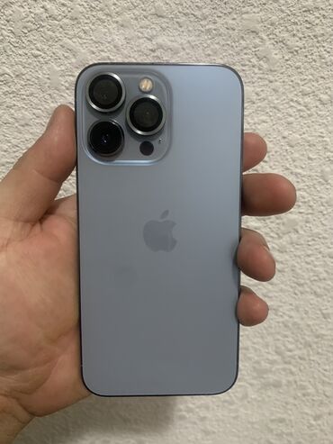 телефон айфон 1: IPhone 13 Pro, Б/у, 128 ГБ, Sierra Blue, Защитное стекло, Чехол, 75 %