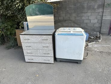 бытовая техника в кредит: Продаю стиральную машину рабочий, и зеркало со шкафом. Кызыл аскер