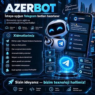internete girmek: AZERBOT – Biznesiniz üçün ağıllı və avtomatlaşdırılmış Telegram bot — 1