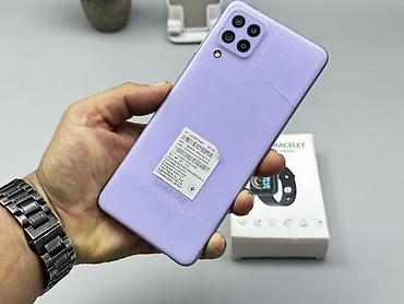 Samsung Galaxy A22, Б/у, 128 ГБ, цвет - Фиолетовый, 2 SIM