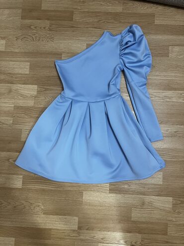 atelier haljine: S (EU 36), color - Light blue, Other style, Long sleeves