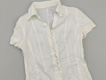 białe bluzki na krótki rękaw: Сорочка жіноча, S, стан - Дуже гарний