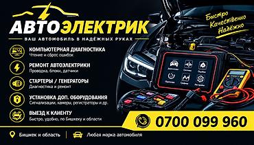 Услуги автоэлектрика, Компьютерная диагностика, С выездом