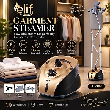 👗 **Elif EL-704 Buxarlı Geyim Ütüləyicisi** Qırışıqsız geyimlər, hər