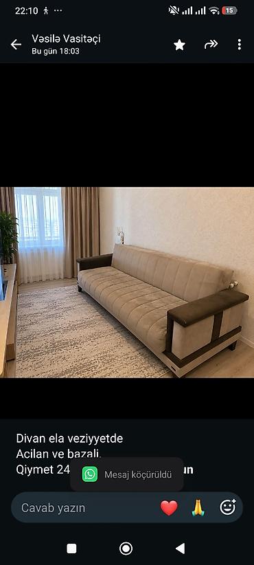 Divan ela veziyyetde Acilan ve bazali. Qiymet 240 azn . Unvan Baki lalafo.az -da Divan ela veziyyetde Acilan ve bazali. Qiymet 240 azn . Unvan Baki