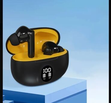 m10 qulaqlıq: Yeni Simsiz (Bluetooth) Qulaqcıqlar, AIR MUSIC, rəng - Qara