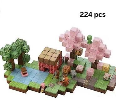 Игрушки: 🧲 Магнитные кубики Minecraft 216 шт + 6 минифигурок- 1850 сом 200 шт — 3