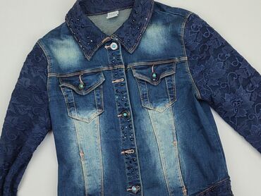 spódnice jeansowe wiązana: Джинсова куртка жіноча, M, стан - Хороший
