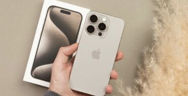айфон 15 про макс цена баку: IPhone 15 Pro, 128 GB, Natural Titanium, Barmaq izi, Simsiz şarj, Face ID