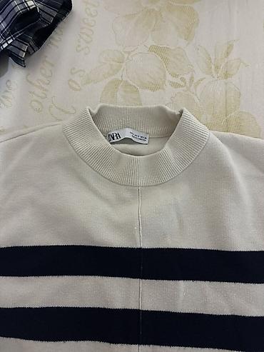 Кофты, свитеры: Полосатый свитер ZARA - Бренд: ZARA - Модель: трикотажный свитер с — 2