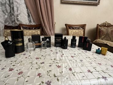 Ətriyyat: Müxtəlif brend kişi ətirləri seti Boş originaç flakonlar Şəkillərdə — 1