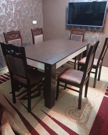 стулья мягкие для дома: Для гостиной, Нераскладной, Прямоугольный стол, 6 стульев