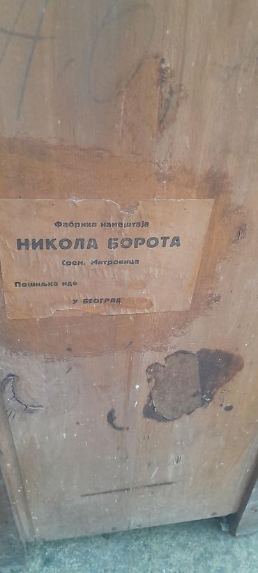 Komode: Drvene noćne komode – set od 2 komada + 2 ogledala u drvenim ramovima — 11