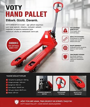 Mağaza arabaları: VOTY CBY-3.0 – 3000 kq Hidravlik Əl Arabası Ağır yüklərin daşınması — 1