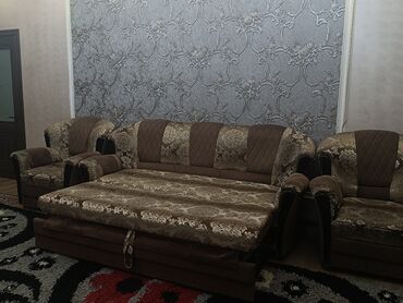 мебель в бишкеке фото цены: Комплект мягкой мебели, цвет - Коричневый