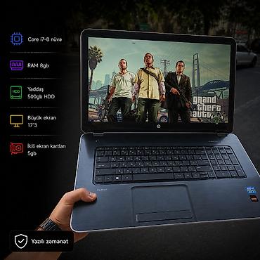 Core i7-8 nüvə/Ram 8gb/ yaddaş 500gb HDD Şəkillərdə görünən, gözəl