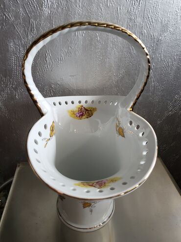 Ostali kućni dekor: Vaza,korpa nova vintaz Lordshade porcelan. Perfektan profesionalni — 4