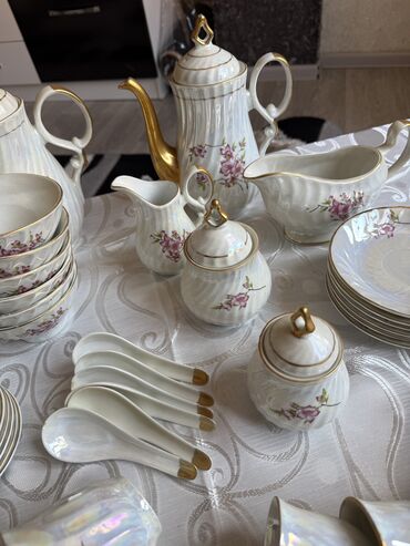 Nahar dəstləri və servizlər: Nahar dəsti, rəng - Ağ, Keramika, 6 nəfərlik, Rusiya — 6