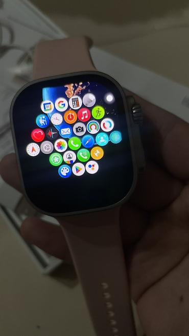 Другие смарт-часы: Смарт‑часы с большим сенсорным квадратным экраном и розовым — 8