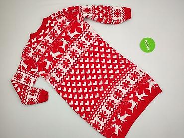sweter z pomponami: Sukienka damska, rozmiar M — 3