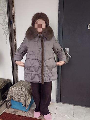куртки колумбия: Пуховик, Короткая модель, С мехом, XL — 3