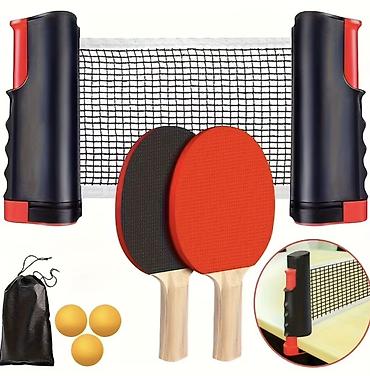 Portativ stolüstü tennis dəsti Komplekt: - 1 ədəd uzadıla bilən tor