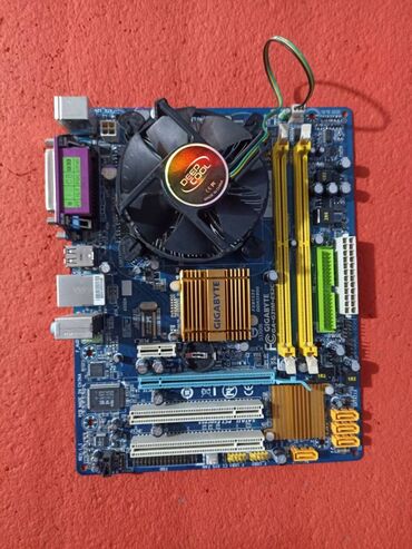 блок питания type c: Материнская плата, Б/у, Gigabyte, LGA775, Micro-ATX, Для ПК