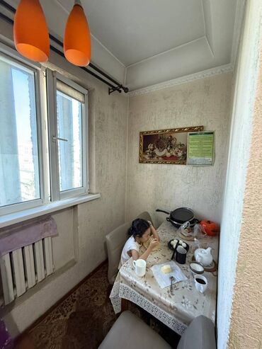 орто сай рынок квартира: 3 бөлмө, 61 кв. м, 106-серия, 7 кабат, Косметикалык ремонт