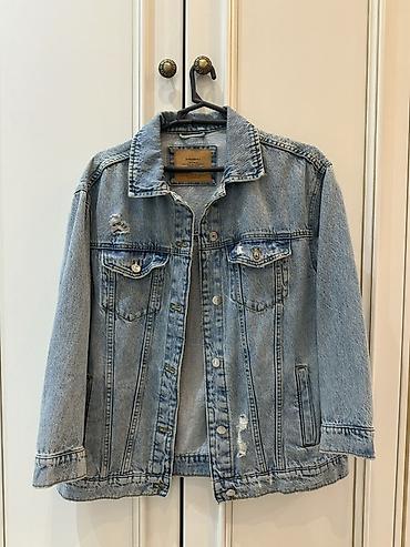 cins kurtka: Cins kurtka, Stradivarius, XS — 4