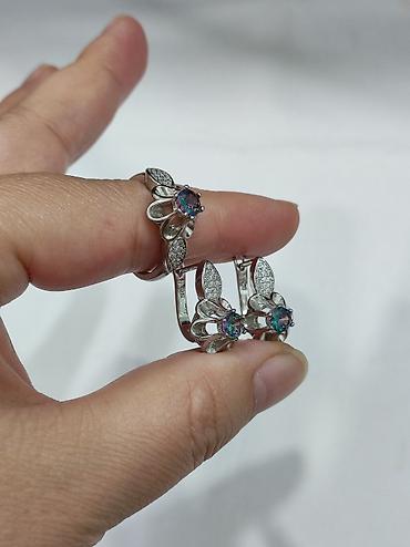 Серебряные наборы украшений: Набор украшений, Проба 925, Женские, Новый at lalafo.kg — 4 Серебряные наборы украшений: Набор украшений, Проба 925, Женские, Новый — 4