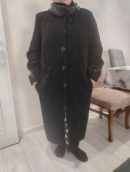 женские дубленки турецкого производства: Qadın palto - Rəng: qara - Model: klassik, düz kəsim, uzun -