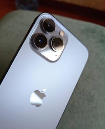 Apple iPhone: IPhone 13 Pro Max, Б/у, 256 ГБ, Голубой, Защитное стекло, Чехол, Кабель, 95 %