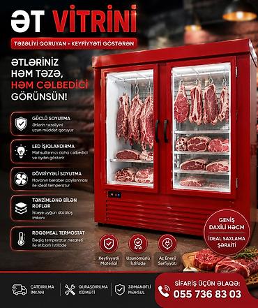 Ət vitrini – təravəti qoruyan, keyfiyyəti göstərən professional