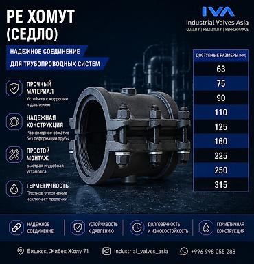 ПЭ хомут (седло) для трубопроводных систем. Назначение: - Надежное