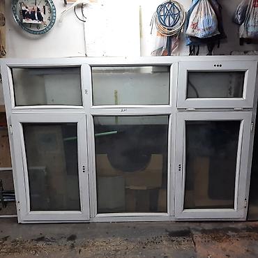 plasi: PVC pəncərə bloku - Material: ağ PVC profil - Ümumi ölçülər: təxmini — 3