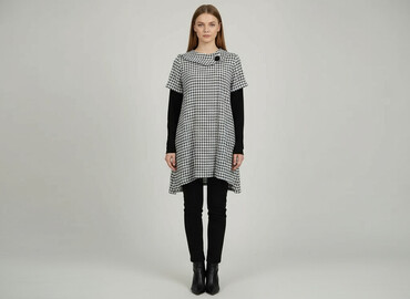 sukienki sweterkowe plus size: Women`s tunic, size S