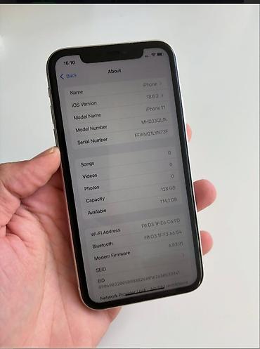 Apple iPhone: IPhone 11, Ağ, Face ID — 7