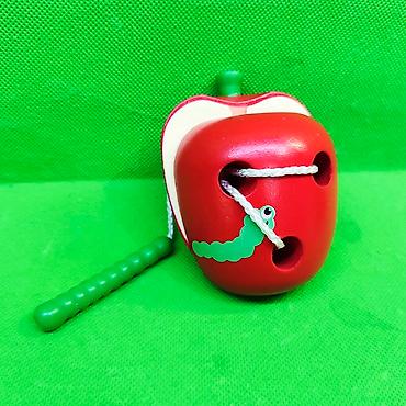 23: Шнуровка игрушка деревянная груша и яблоко🍎🍐 Отличная возможность для — 3