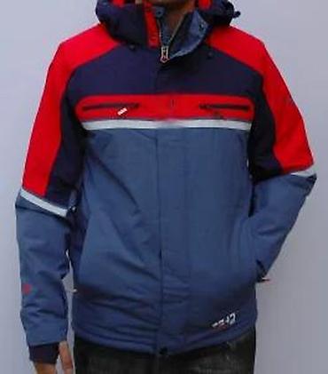 Zimske jakne: Muška zimska jakna sa kapuljačom - Boje: teget, crvena i siva/plava — 20