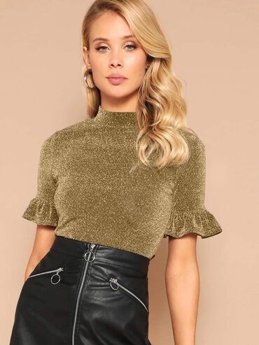 Bluze: L, Likra, Stars, Jednobojni, bоја - Crna na lalafo.rs — 9 Bluze: L, Likra, Stars, Jednobojni, bоја - Crna — 9