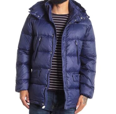 мужские длинные куртки: Куртка S (EU 36), M (EU 38), XL (EU 42), цвет - Синий