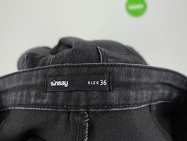 botki czarne: Sinsay, Jeansy damskie, rozmiar S — 4