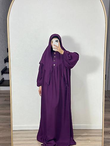 Повседневные платья: Абая «Уголок» + косынка •Ткань штапель •Размер стандарт 42-54 •Цена — 1