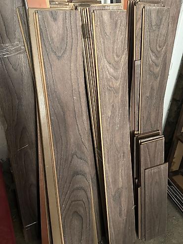 lovhe olculeri: 16 kvadrat var 4 manat Laminat döşəmə taxtaları – qəhvəyi/boz palıd — 1