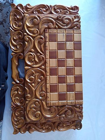 Шахматы: Продаю эксклюзивный набор 3-в-1: шахматы, шашки и нарды (ручная — 5