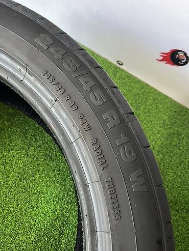 space runner: Шины 245 / 45 / R 19, Лето, Б/у, Пара, Легковые, Continental — 6