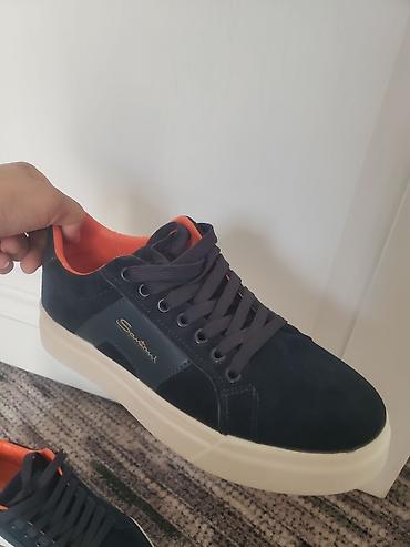 mind error: Кроссовки Santoni мужские новые - Модель: низкие кеды Santoni с — 1