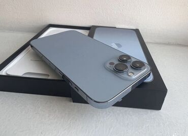 скупка ноутбуков бишкек: IPhone 13 Pro Max, Б/у, 256 ГБ, Pacific Blue, Защитное стекло, Чехол, Кабель, 81 %
